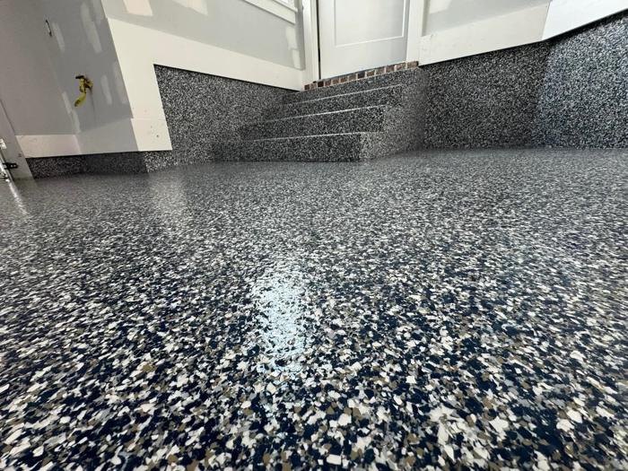 Epoxy floor coating for a Marion, Iowa home by Resinate Coatings